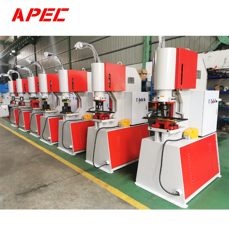 Steel puncher metal plate punch hole hydraulic press punching machine