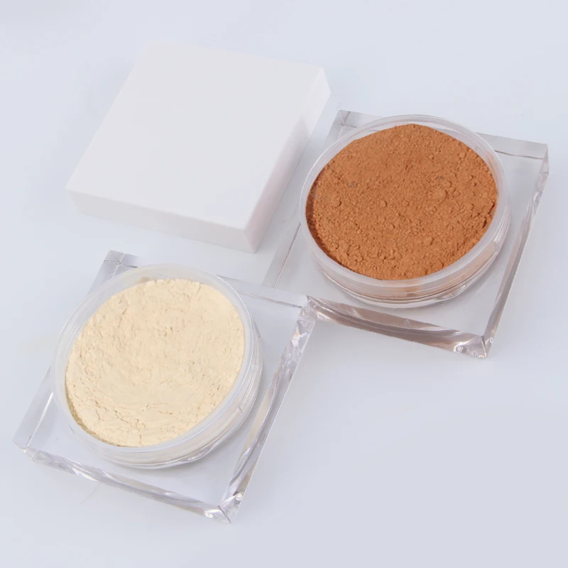 Hot Selling Press Powder Waterproof Talc Free Private Label  Custom Logo Packaging Loose Vegan Pink Makeup Setting Powder