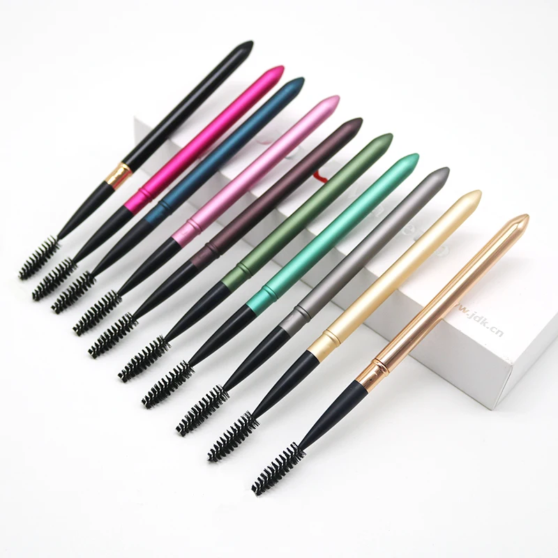 Reusable Multi Colors Mascara Applicator Quick Delivery Spoolie Cleaning Eyelash Brush With Lid Makeup Mascara Brush