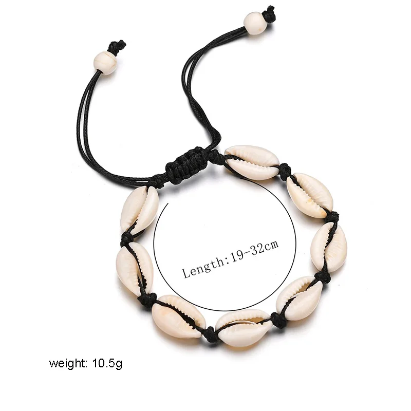 Wholesale Fashion Jewelry Adjustable Bangle Girls Women Hawaii Shell Cowrie Bracelet