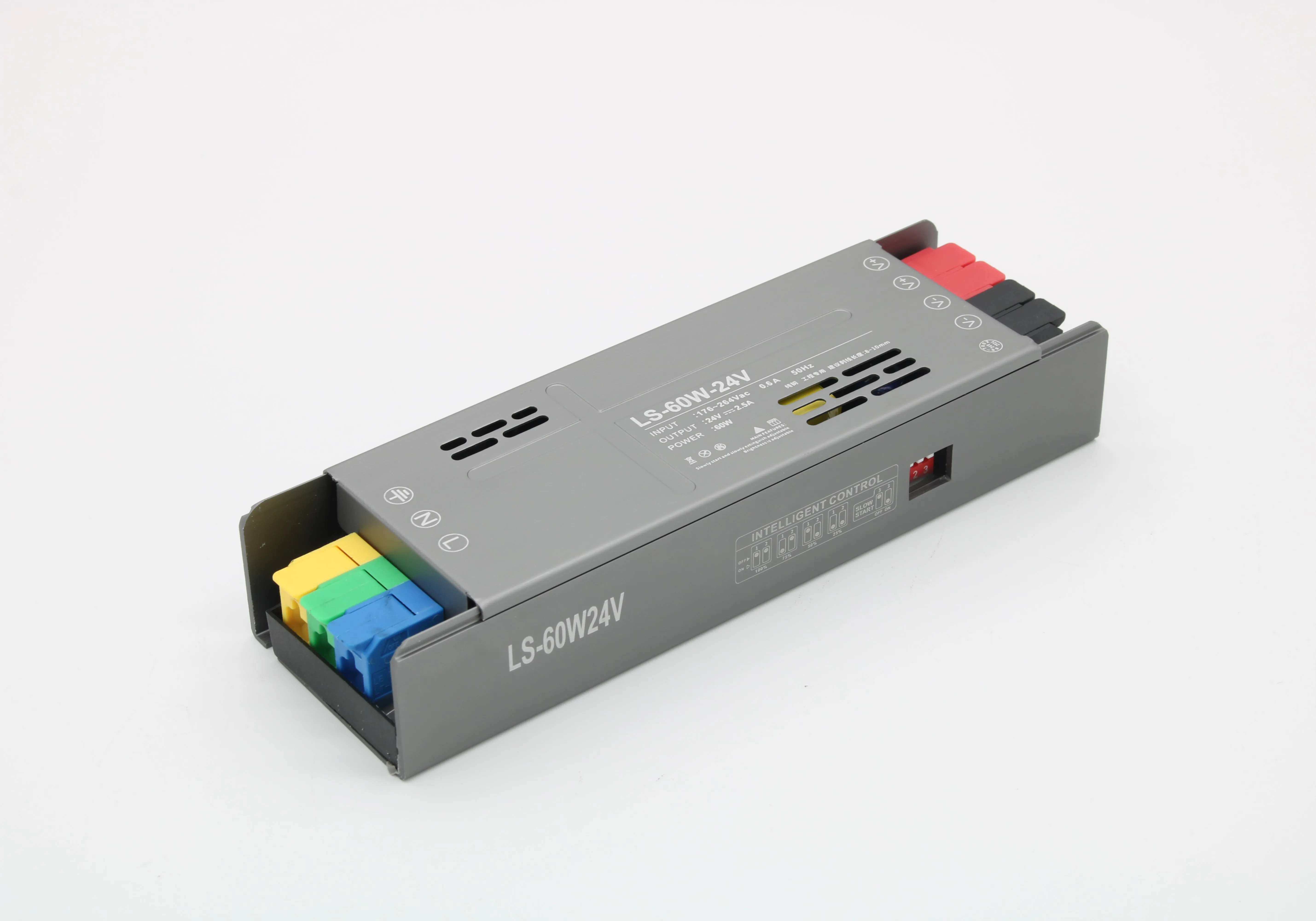 Factory price diai dimming power supply 100% full power 12/24v AC180-265  60w high-end indoor strip power supply