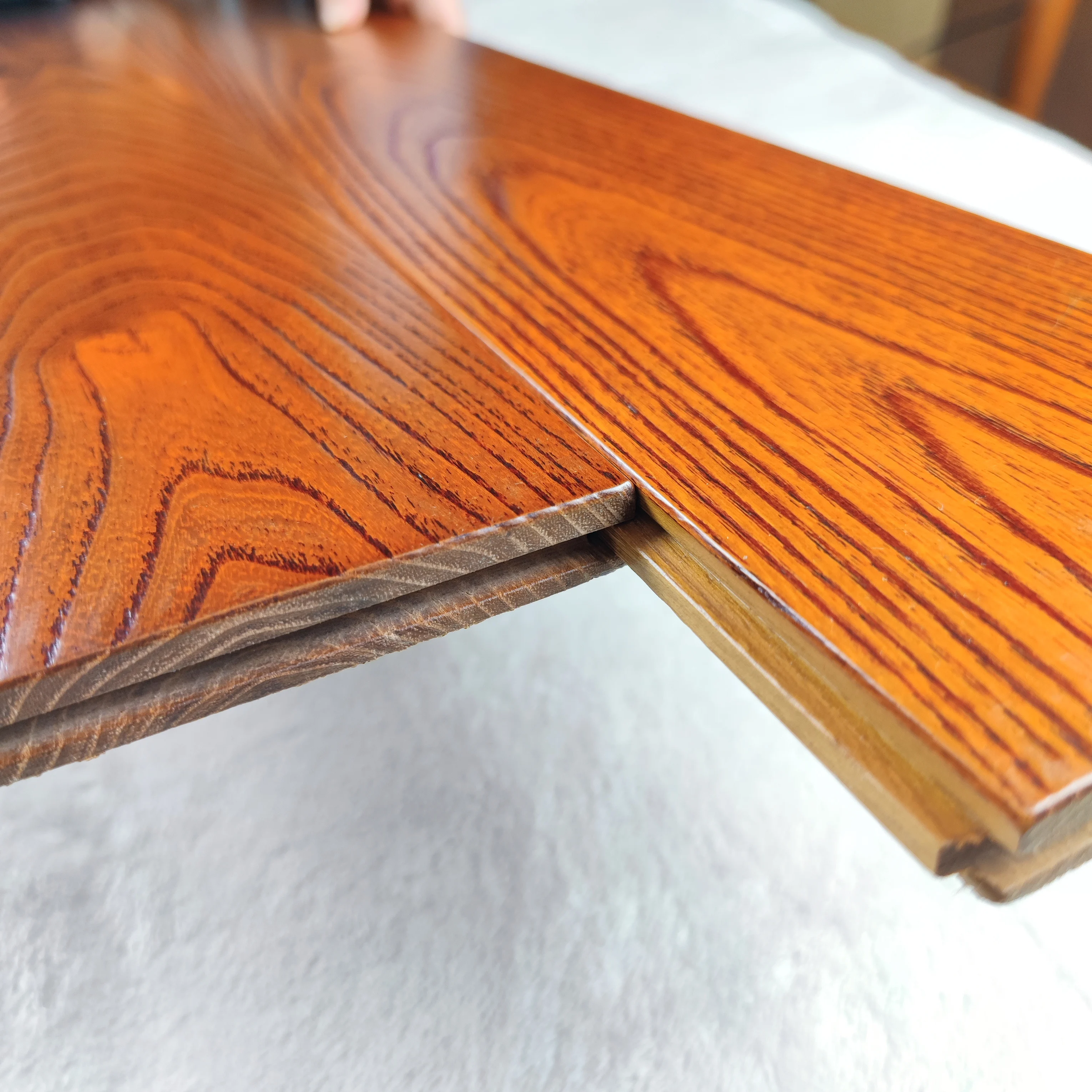 Tap & Go Indoor Multilayer Solid Wood Floor Living Room Tiles Hdf Laminate Floor Plastic Flooring