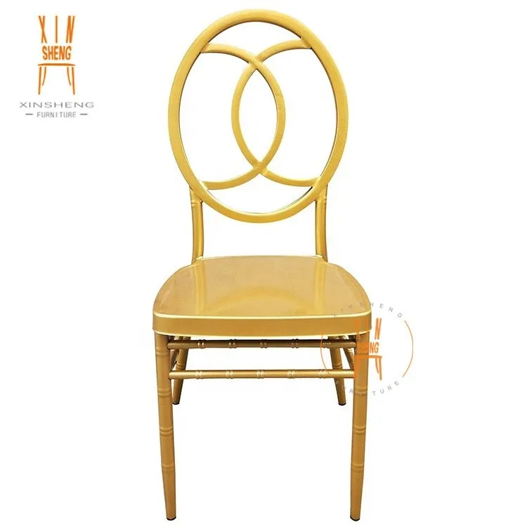 Hotel Stacking Gold Wedding Phoenix Chairs For Sale