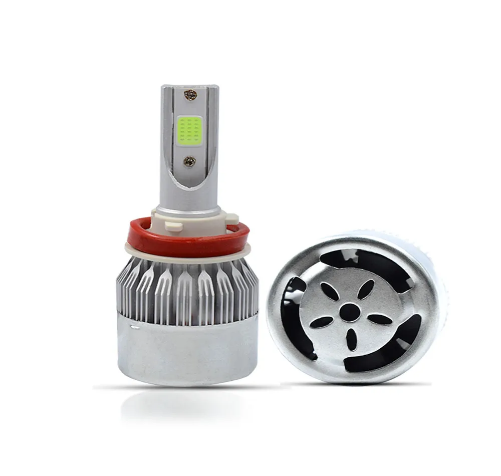 Factory Price C6 Ice Blue Color Led Headlight 36W 3800LM Auto Lighting Systems H4 H1 9005 9006 Waterproof Accesorios Para Auto