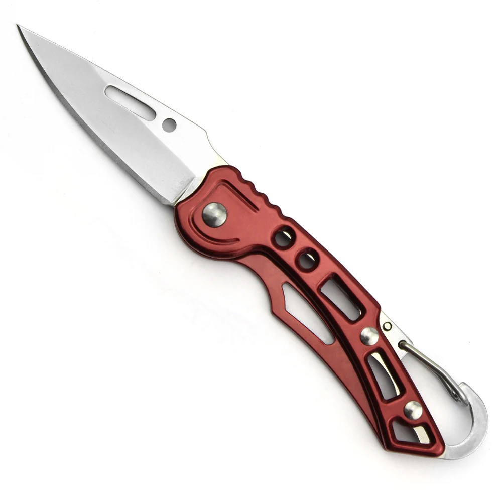 Высококачественный карманный нож для повседневного использования, железный, красный, для электрофероза, складной нож для выживания без замка, Многофункциональный складной нож