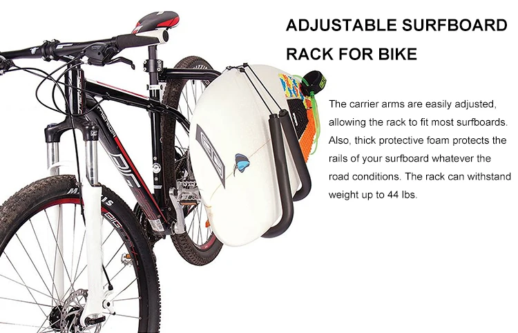 Surfboard Bike Rack Wakeboard Bicycle Surfing Carrier Mount