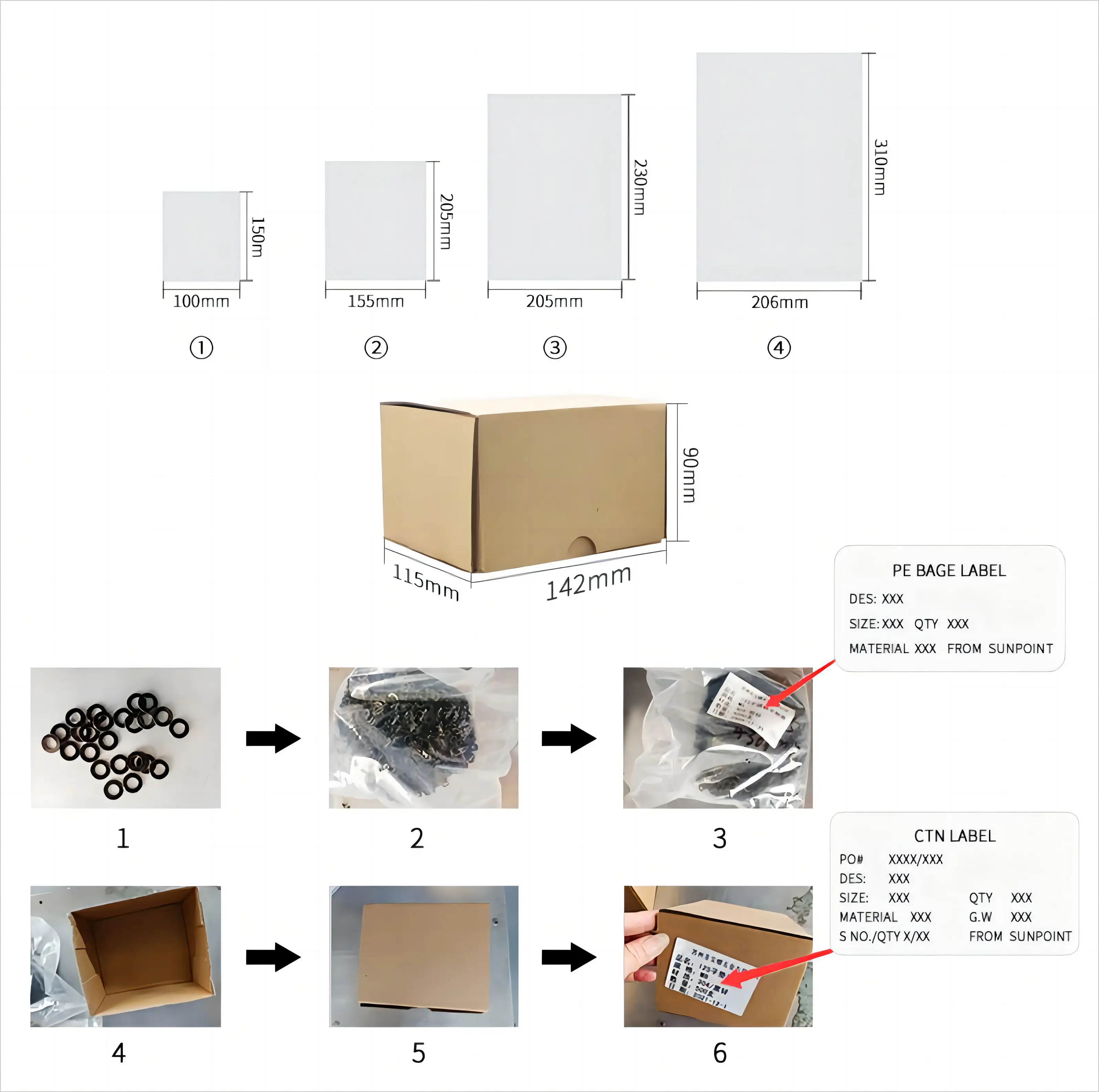 GB901 304 Stainless steel grade B equal length stud (thin rod)
