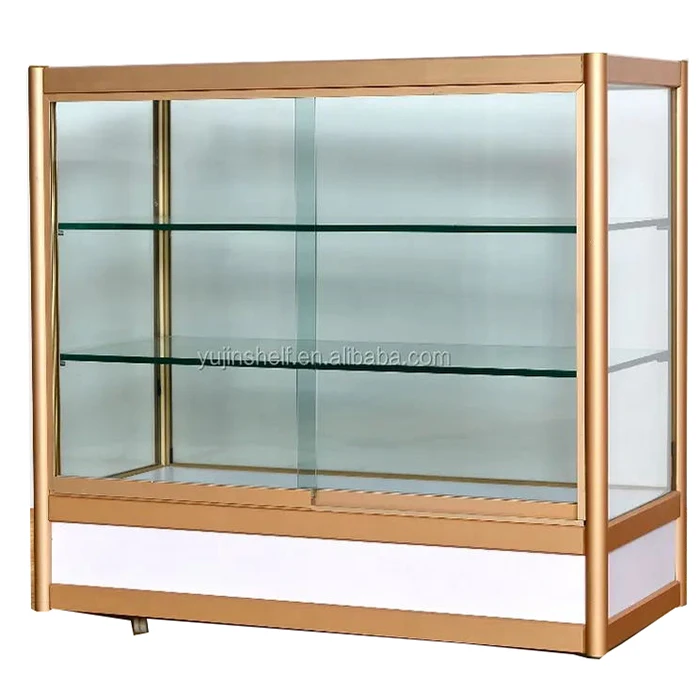 Multipurpose full vision sunglass display rack glass showcase display cases for jewelry shop