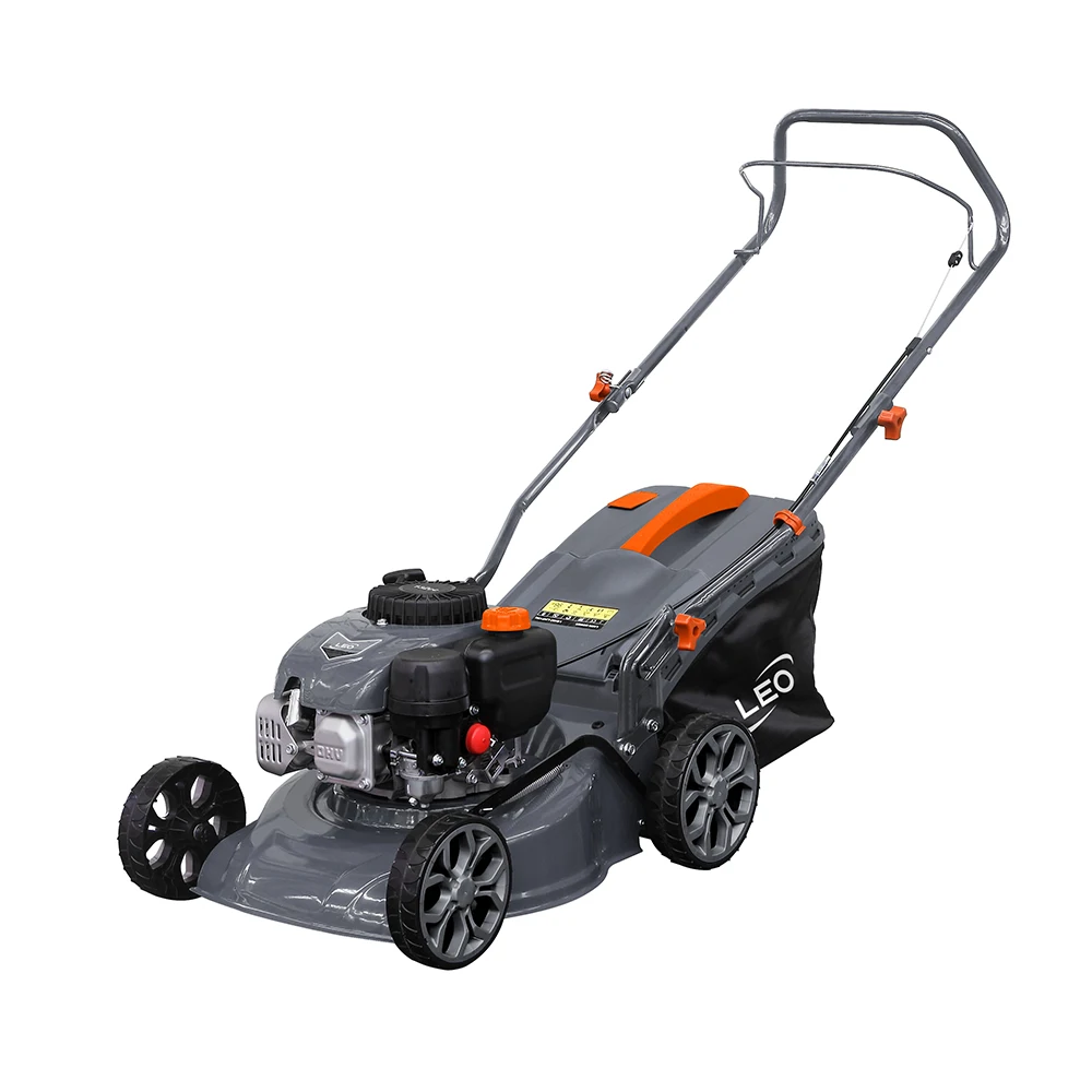 LEO LM40-L(NP130) gasoline grass mower portable 132cc four-stroke  petrol red lawn mower