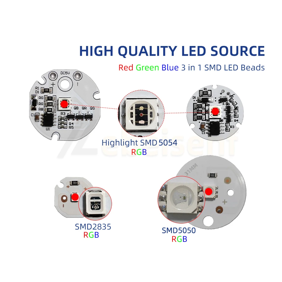 Необязательно контроллер светодиодная Круглая Панель RGB Downlight 5 В цвет градиента совместим с кабелем USB-переключателя низкого напряжения
