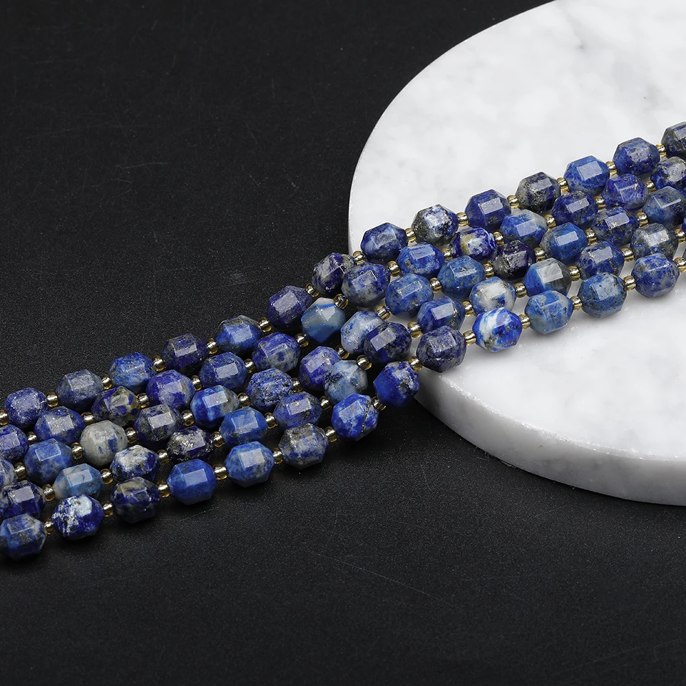 Unique Barrel Shape Natural Gemstone Loose Strand Attractive Opal Moonstone Amazonite Agate Jasper Jade Stone Loose Beads