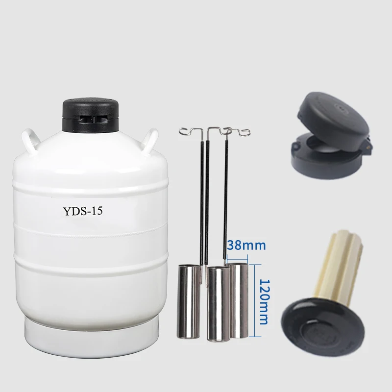 YDS-60B-210 LN2 Dewar vessel cow semen storage tank Laboratory Cell tank biology sample bank cryogenic Liquid Nitrogen container