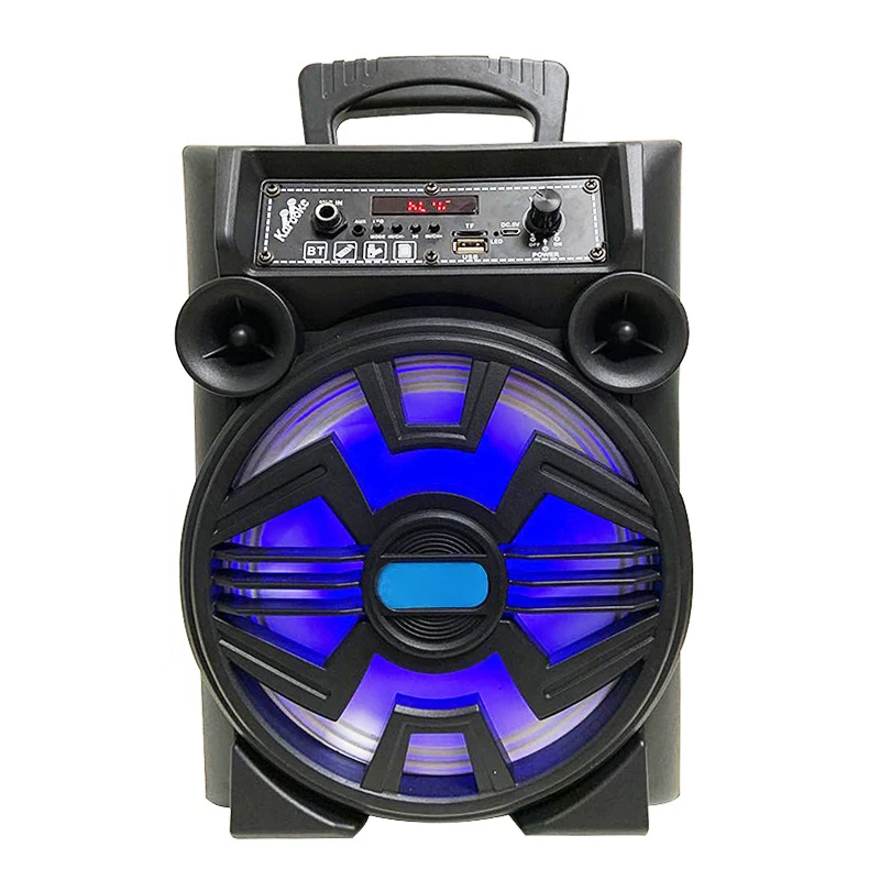High Quality BT Trolley Speaker  Audio System Sound  Wireless Speaker Party  Rechargeable Battery Trolley Speaker With Rgb Light