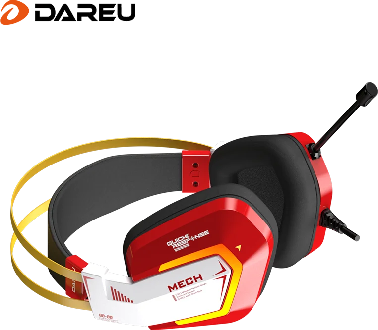 Dareu EH732 gaming headset ready to ship noise cancelling headphones 700 over ear amazon top seller music play game RGB Ambient