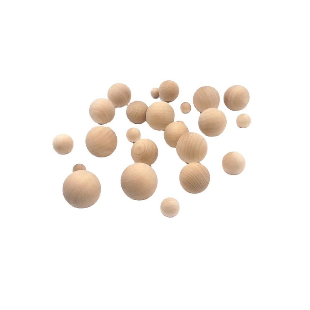 Wood Bead Wooden Balls Customized Wholesales Loose Gugertree Beechwood Beads Variety of Sizes Available