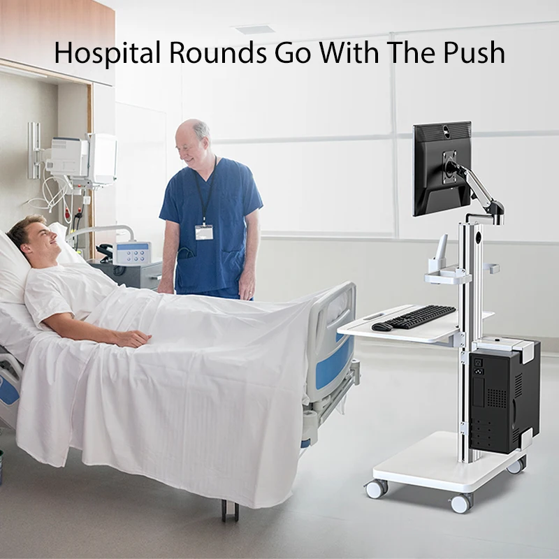 Wholesale Price Hospital Furniture Aluminum alloy Medical Dental oral scanning cart for Clinic Workstation