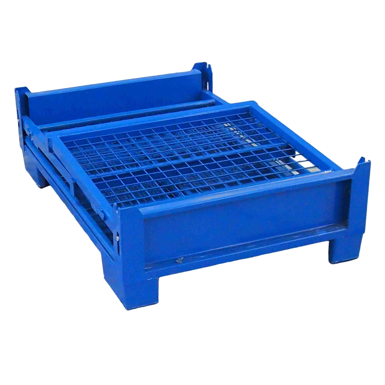 High Capacity Portable Mobile Low Price Rigid Logistics Wire Mesh Roll Cart