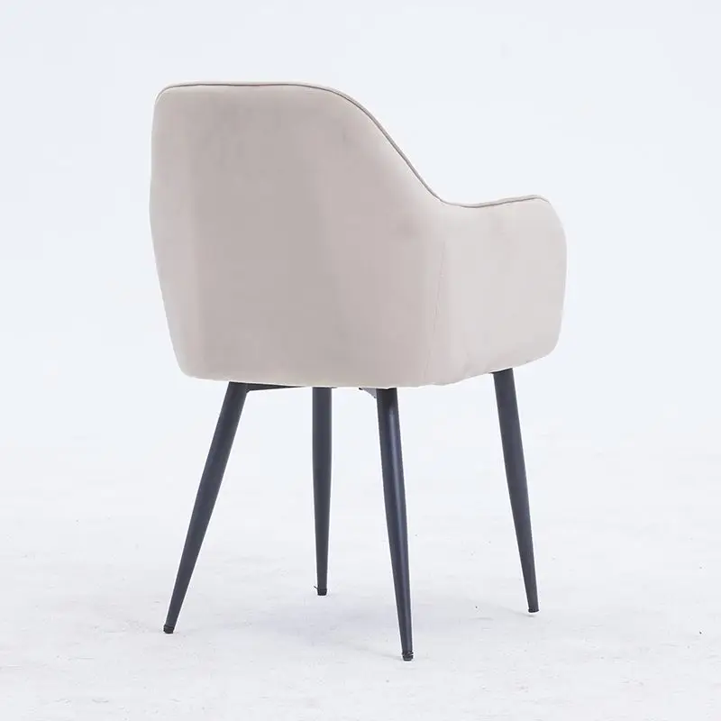 Customized Italian Minimalist Velvet Single Modern Colorful Upholstered Fabric Chairs