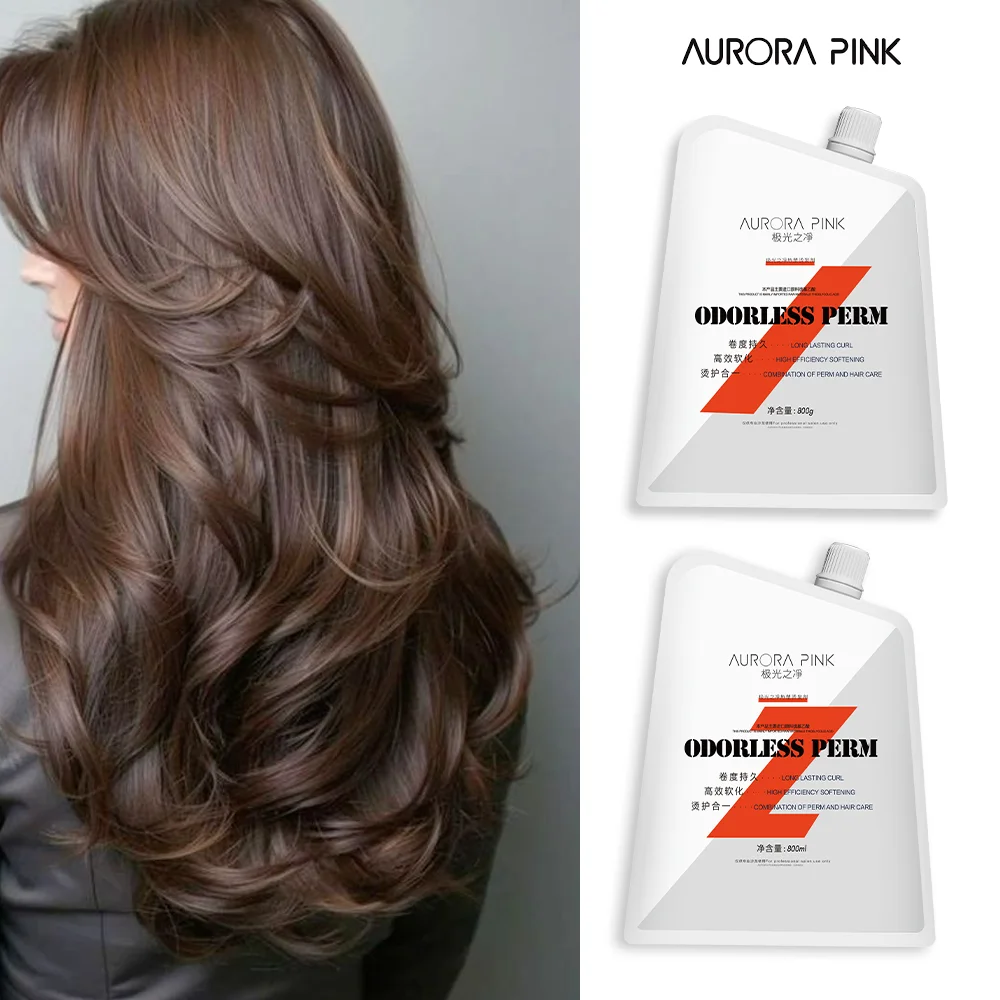 Professional salons use organic Long lasting hair permanent re-adhesive perms Natural straightening curly perms