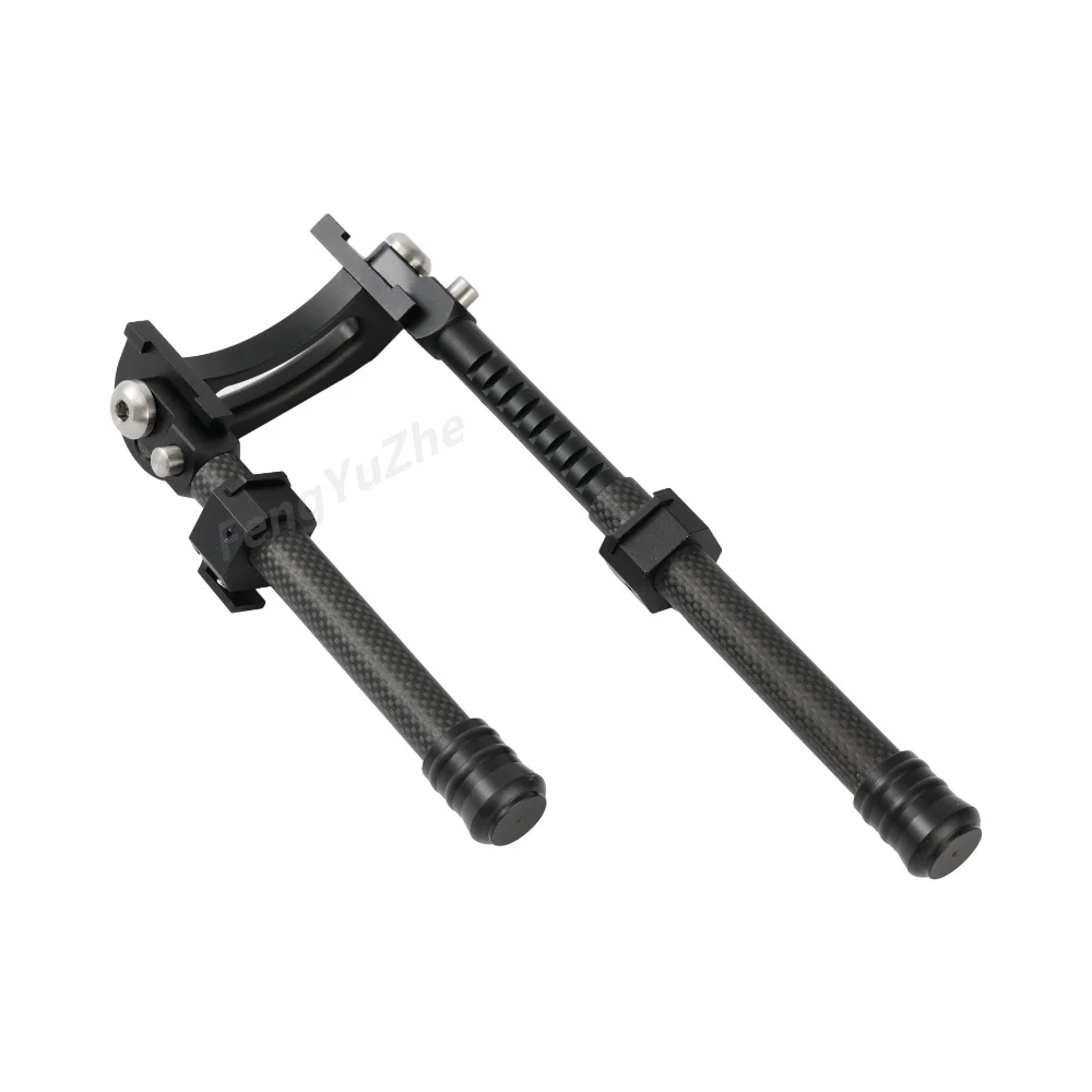 Hot Selling Carbon Fiber V10 Pattern Telescopic Carbon Fiber Tripod Hunting Tripod with Adapter