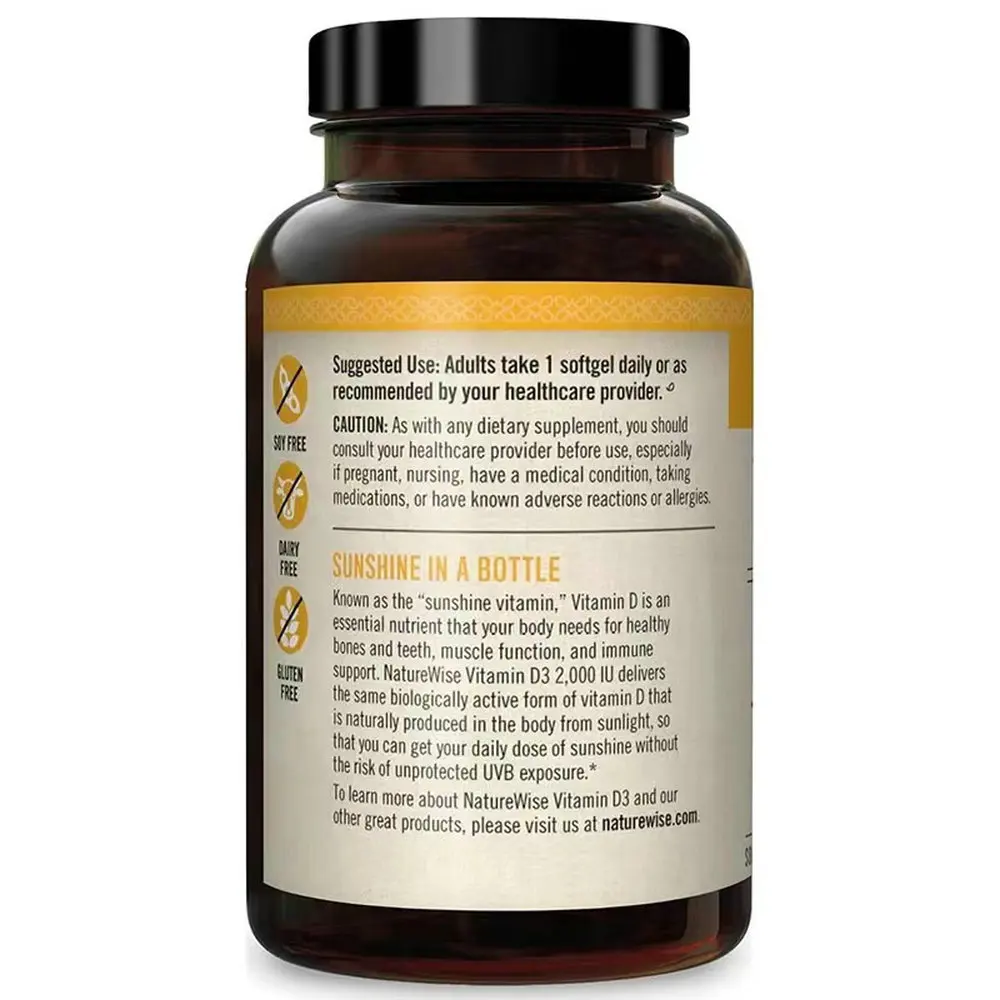 Custom private label softgel Vitamin D3 provide Immune healthy Bone development softgel capsules