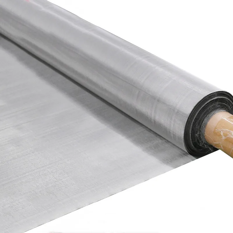 Metal mesh Metal woven Plain crimped 3-3000 mesh High toughness 304 316 stainless steel wire mesh