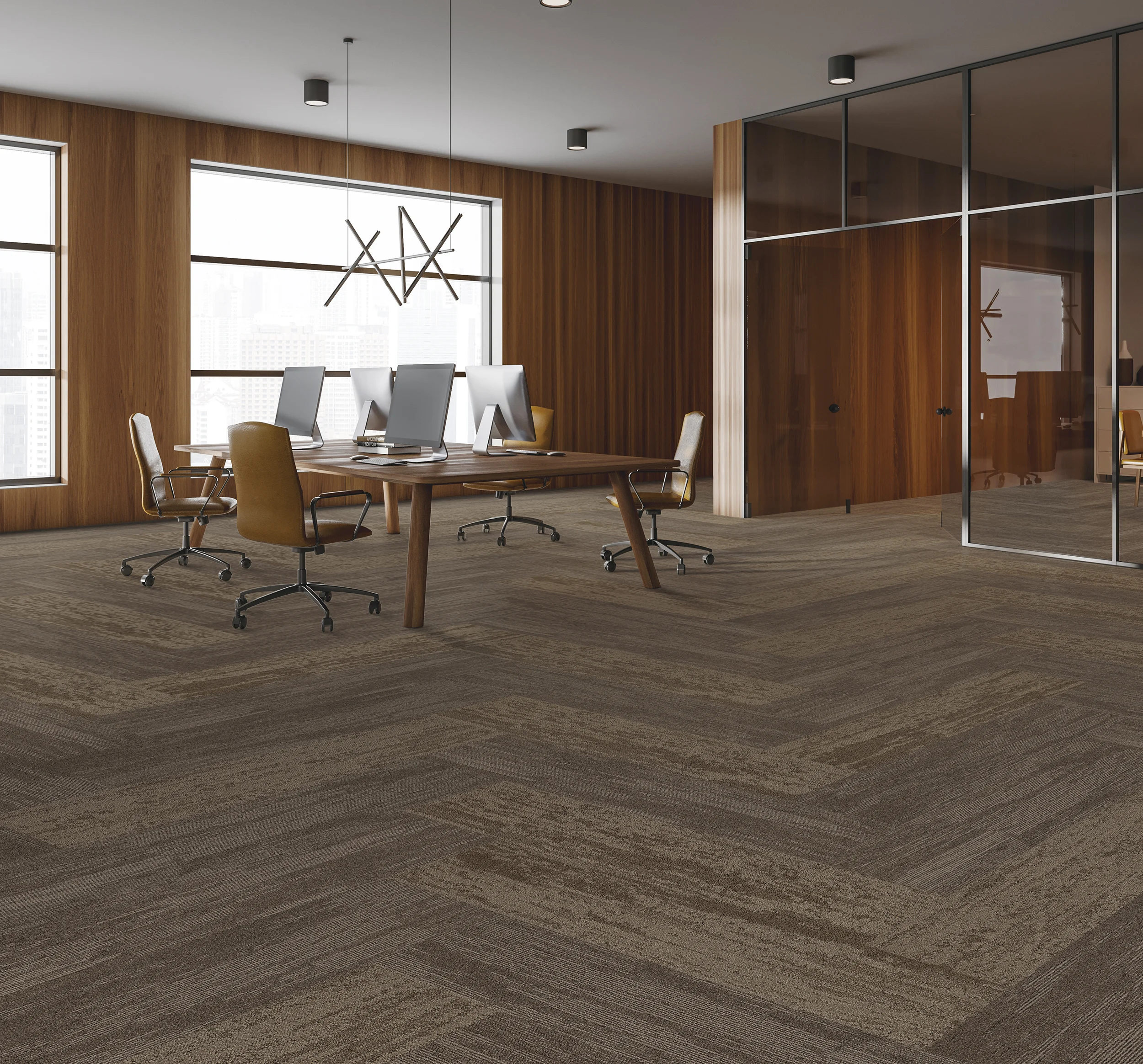 Commercial Offices Carpet Tiles Square Gray Art Floor PVC Backing Tufted Nylon with Geometric Pattern for Home Use