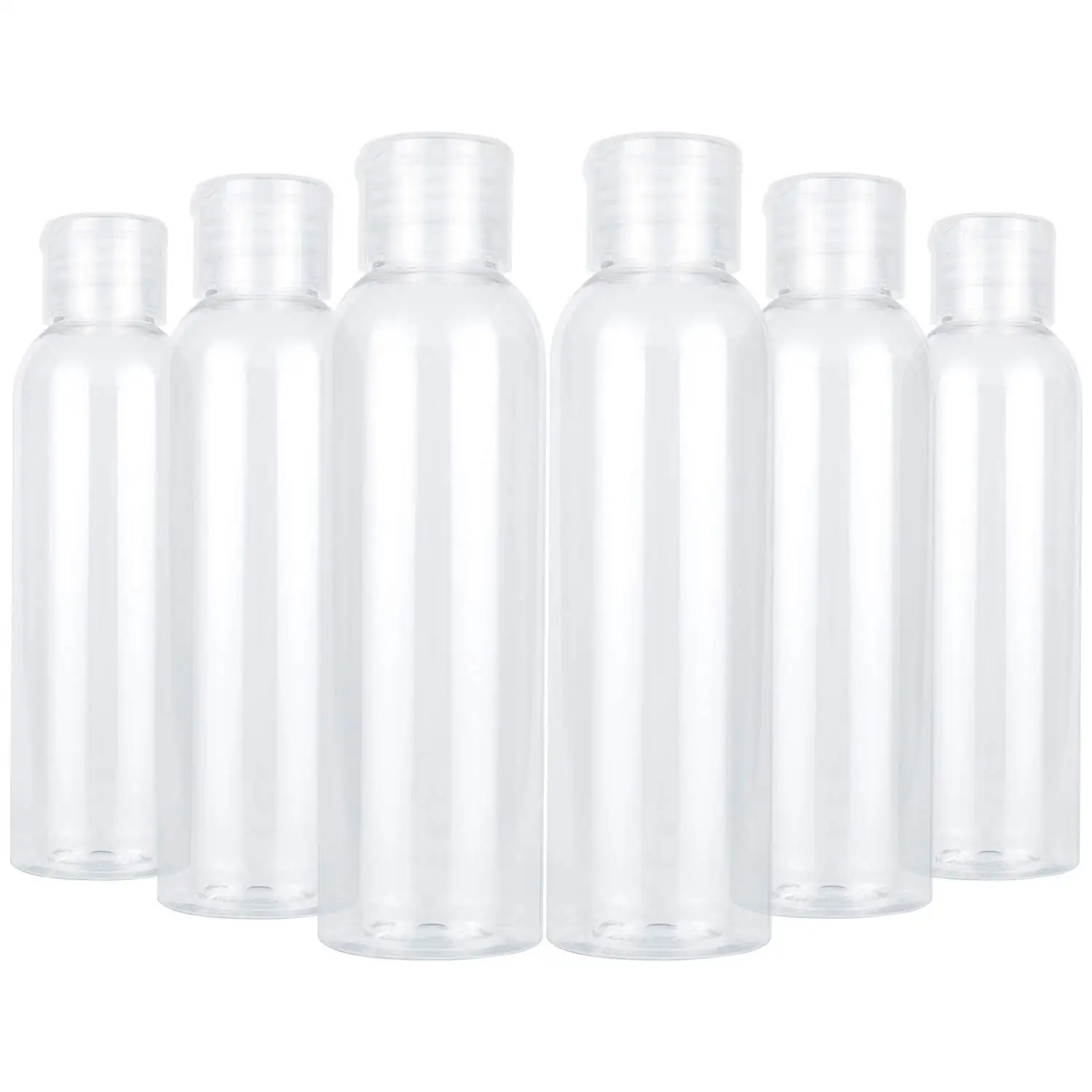 30ml 50ml 100ml 120ml Eco-Friendly Recyclable Transparent Cosmetic Pet Bottles Flip Top Caps
