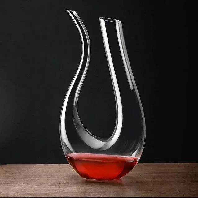 U-shaped Swan Kettle Crystal Decanter 1500ml wine separator