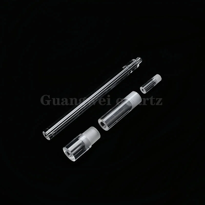 Custom made transparent fused quartz heating rod quartz glass rod