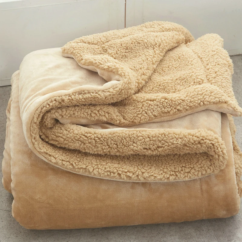 Fat comforter thick filling grams in lamb flannel fleece filling
