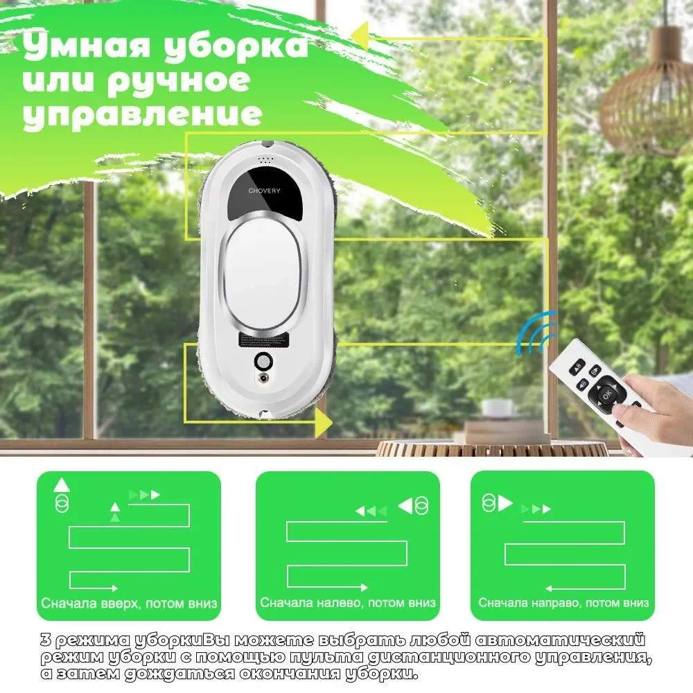 Робот-мойщик окон автоматическая очистка с интеллектуальным планированием пути технология обнаружения краев дистанционное управление