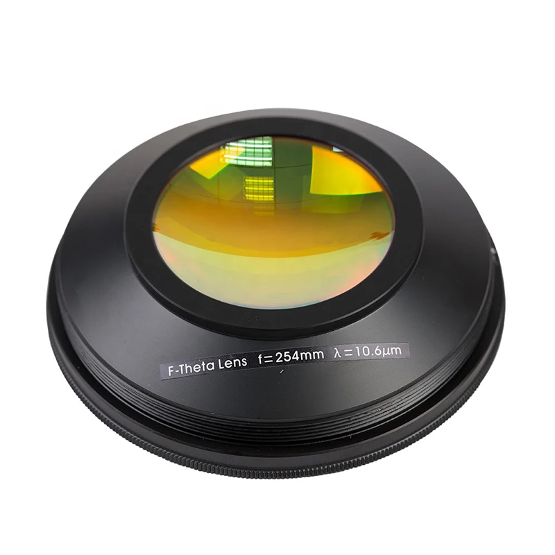 CNC Laser Equipment Parts ZnSe co2 f-theta lens scan wavelength field lens 1064nm for marking machine f-theta lens
