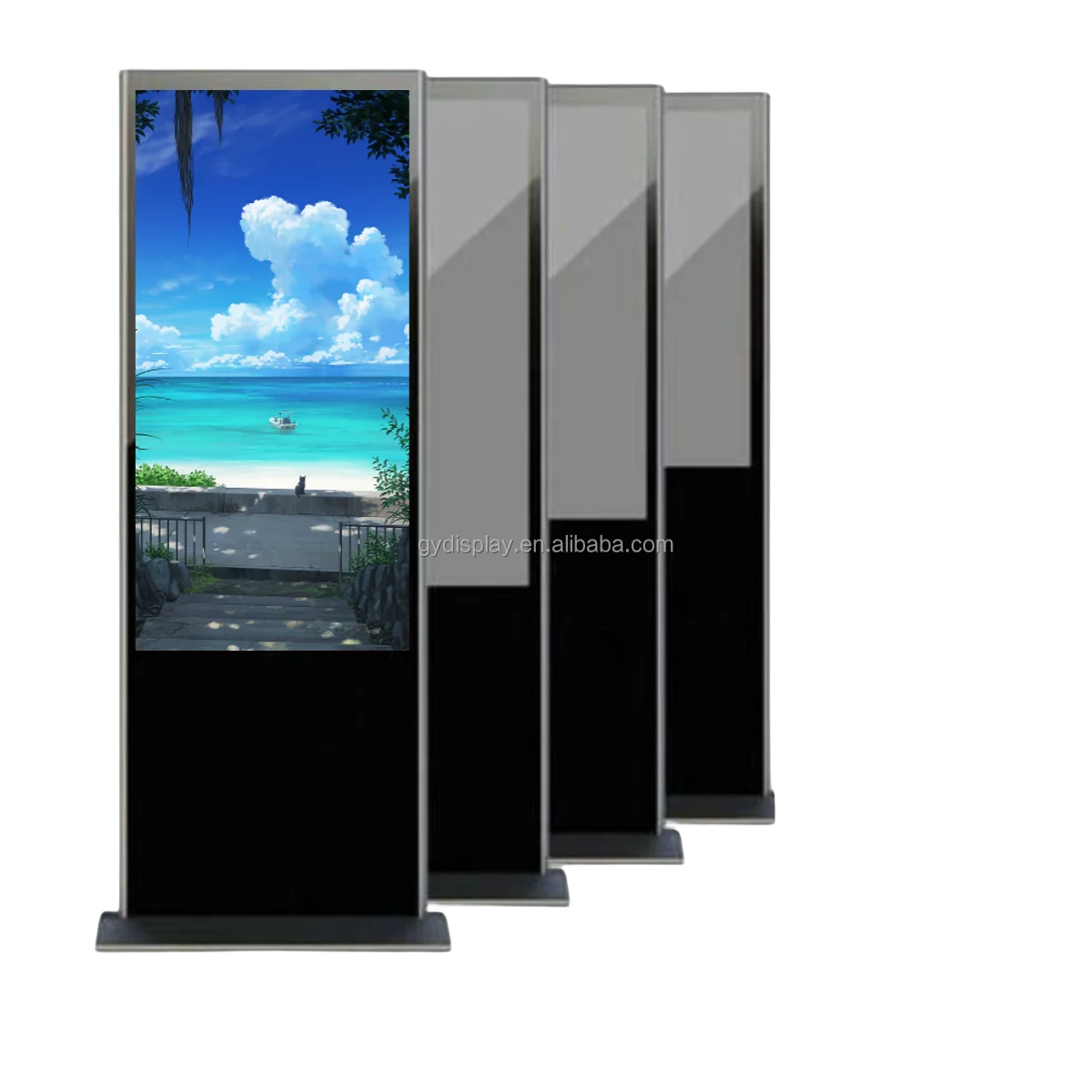 Full HD Totem Digital LCD Advertising Player vertical advertising machine