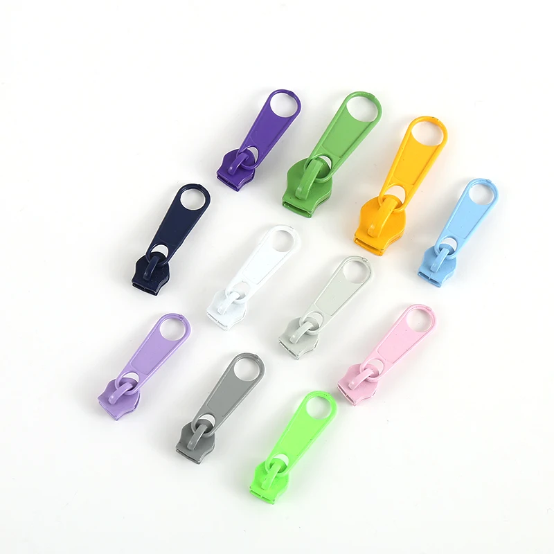 Wholesale Price #5 Non Lock Auto Lock Painted/ Plating Garment Custom Zipper Sliders Zinc Alloy Zip Puller