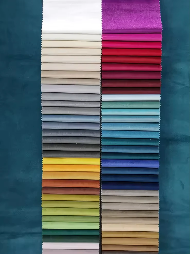 Hot Sale 100% Polyester Holland Plush Velvet Fabric For Home Textile Sofa