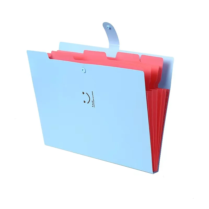 Wholesale Price Document Folder Pocket Plastic Folders Portable A4 Size Paper Expanding File Folder