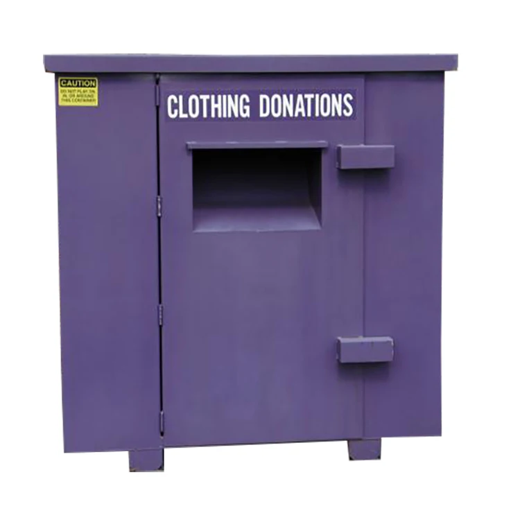 OEM metal fabrication metal powder coating spray post box clothing donations