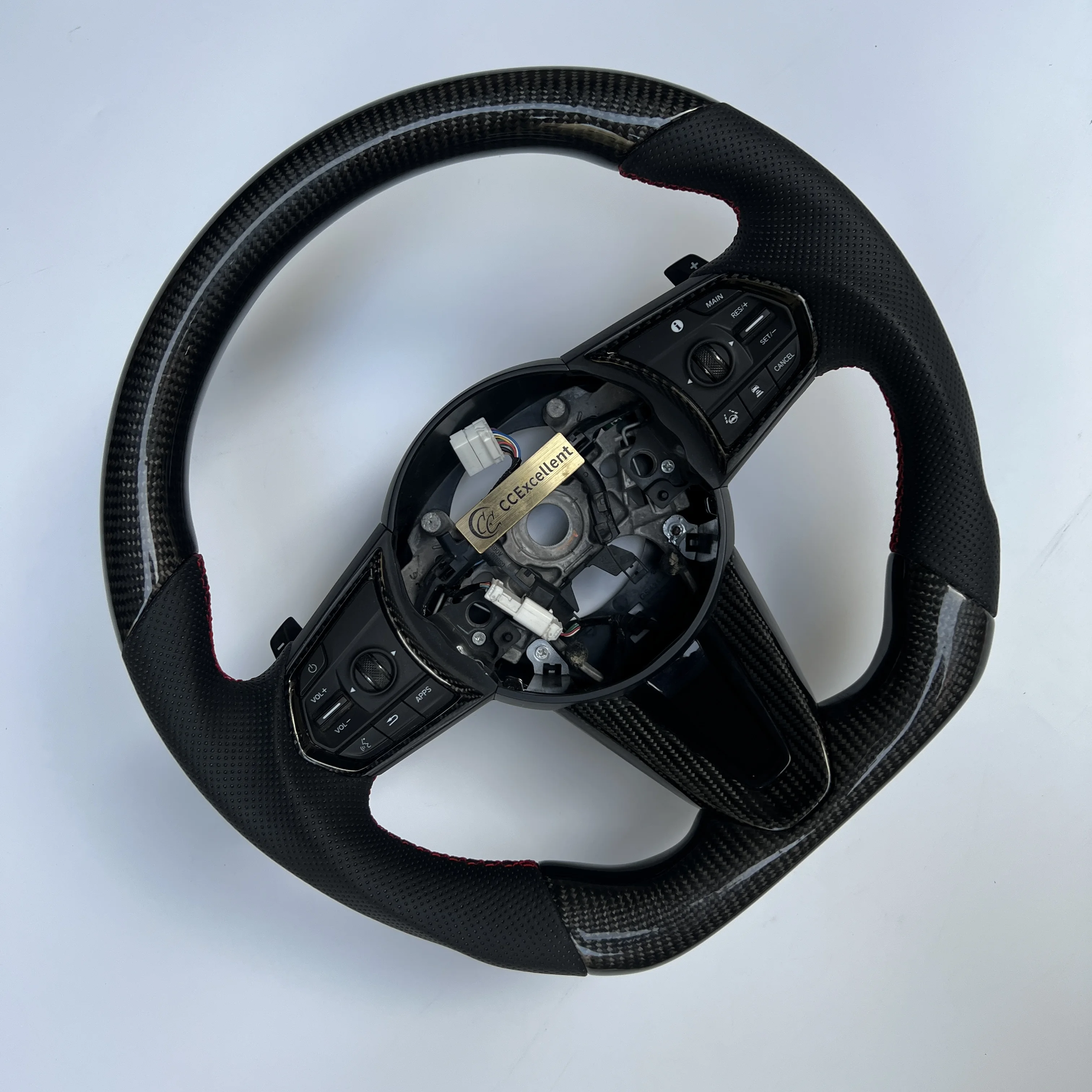 Hot sell custom carbon fiber steering wheel for Honda 2019 Acura 19-21 RDX with perforated leather carbon trim shifters