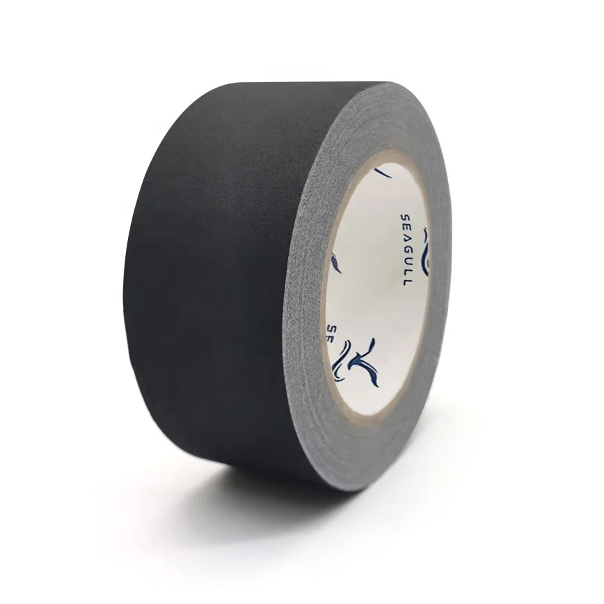 Wholesale Custom Professional Gaffer Tape Strong Adhesive No Residue Black Matte Stage Gaff Tape for Photography Camera Stage