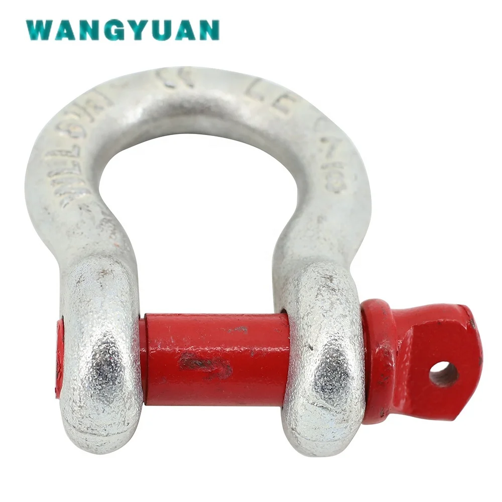 
Anchor Shackle, Alloy Steel Body Material, Alloy Steel Pin Material 1/2 in Body Size 