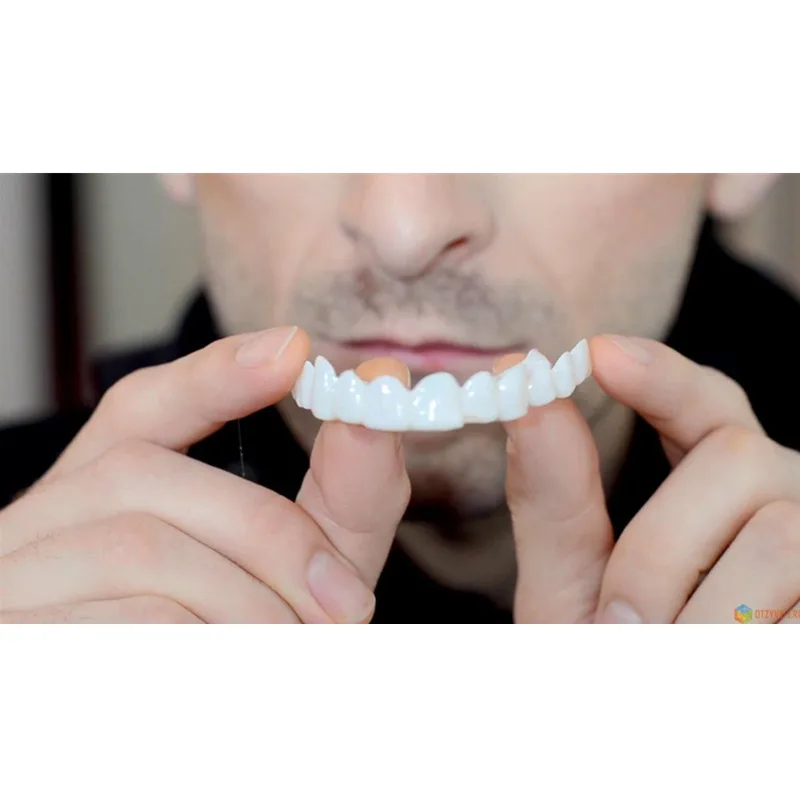 Customized label Vagen friendly Upper and Lower Resin False teeth cover Whitening Confortable kit Denture
