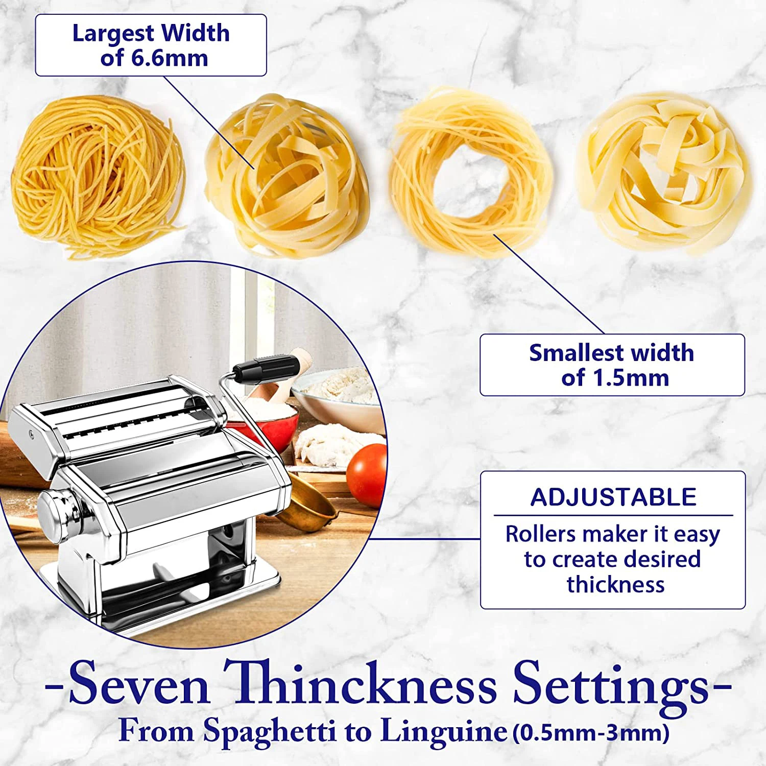 high quality noodle cutter dough rolling machine manual pasta maker
