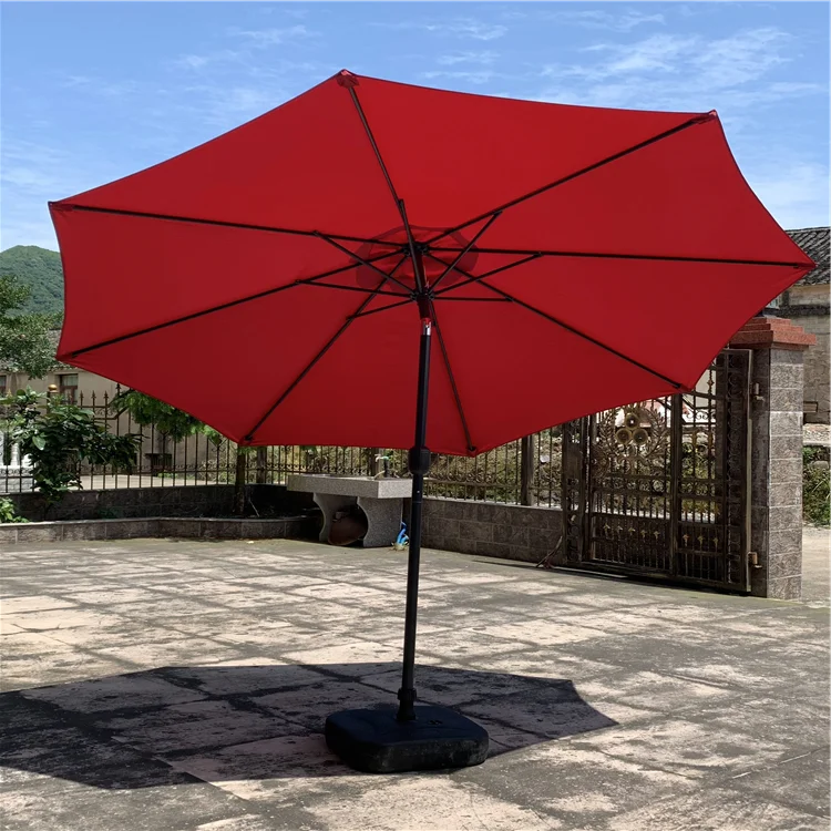 Steel Frame Structure Garden Waterproof Polyester Terrace Outdoor Umbrella Swimming Pool Beach Parasol