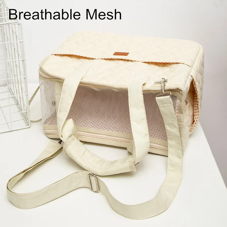 Fashion Lightweight Tote Bag Portable Shoulder Bag Breathable Handbag Cat Dog Travelling Carrier Bag for Pets