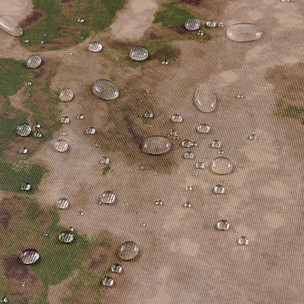 Custom Print 600D*1200D PU Coated Camouflage Atacs Fg Tear-Resistant Waterproof Digital Camo Fabric Oxford Fabric