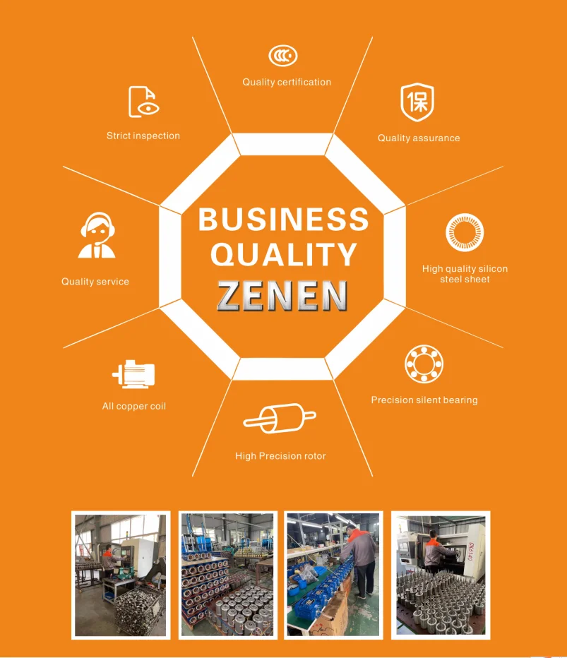 CE ZENEN Easy Operation AC Automatic Central Motor For Rolling Door Motor