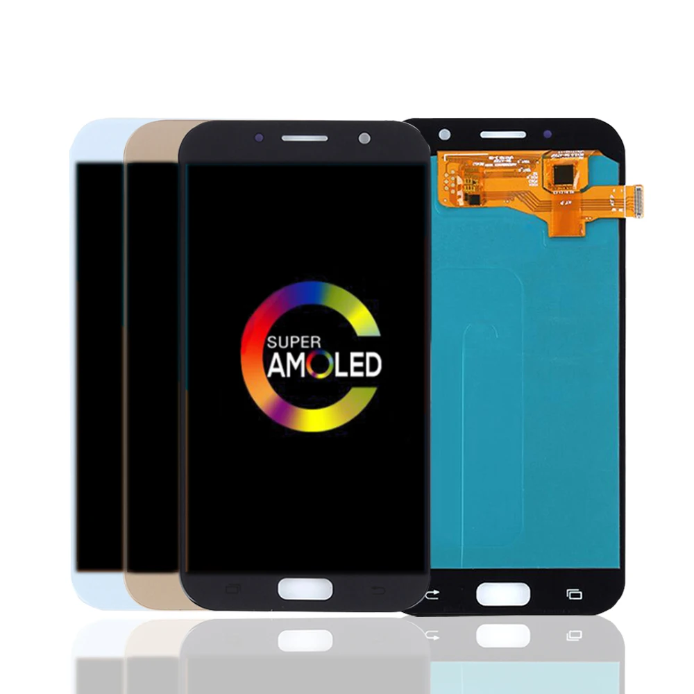 ЖК-дисплей AMOLED для Samsung Galaxy A7 2017 A720 ЖК-экран A720F A720F/DS сенсорный с дигитайзером в
