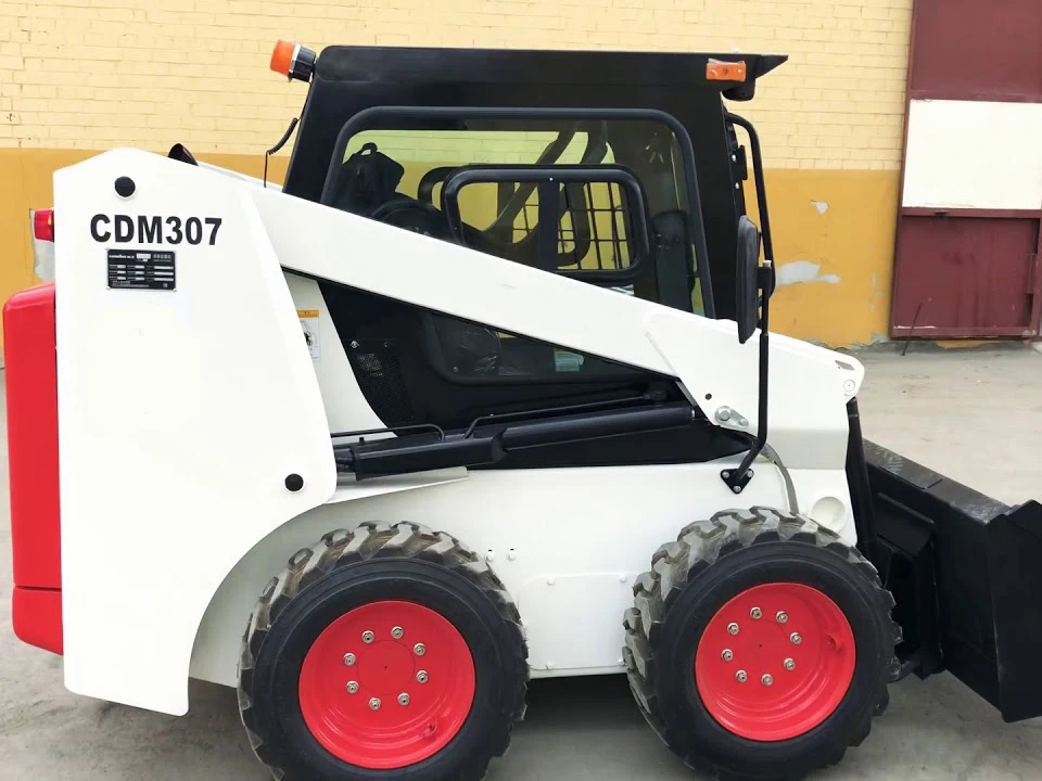 Погрузчик с бортовым поворотом LG307 мини-погрузчик на складе для продажи