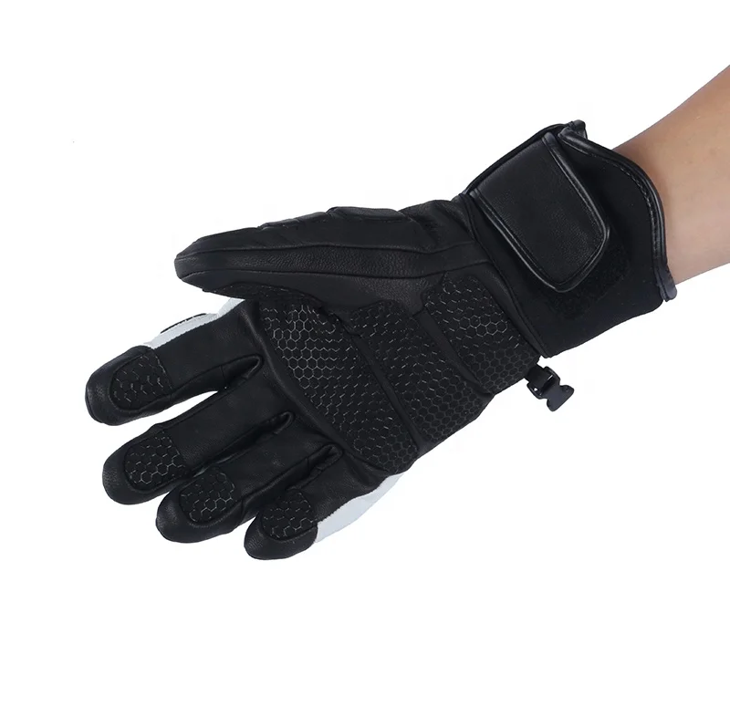 High quality black Waterproof  non-slip racing touch-screen custom logo leather motorcycle  gloves